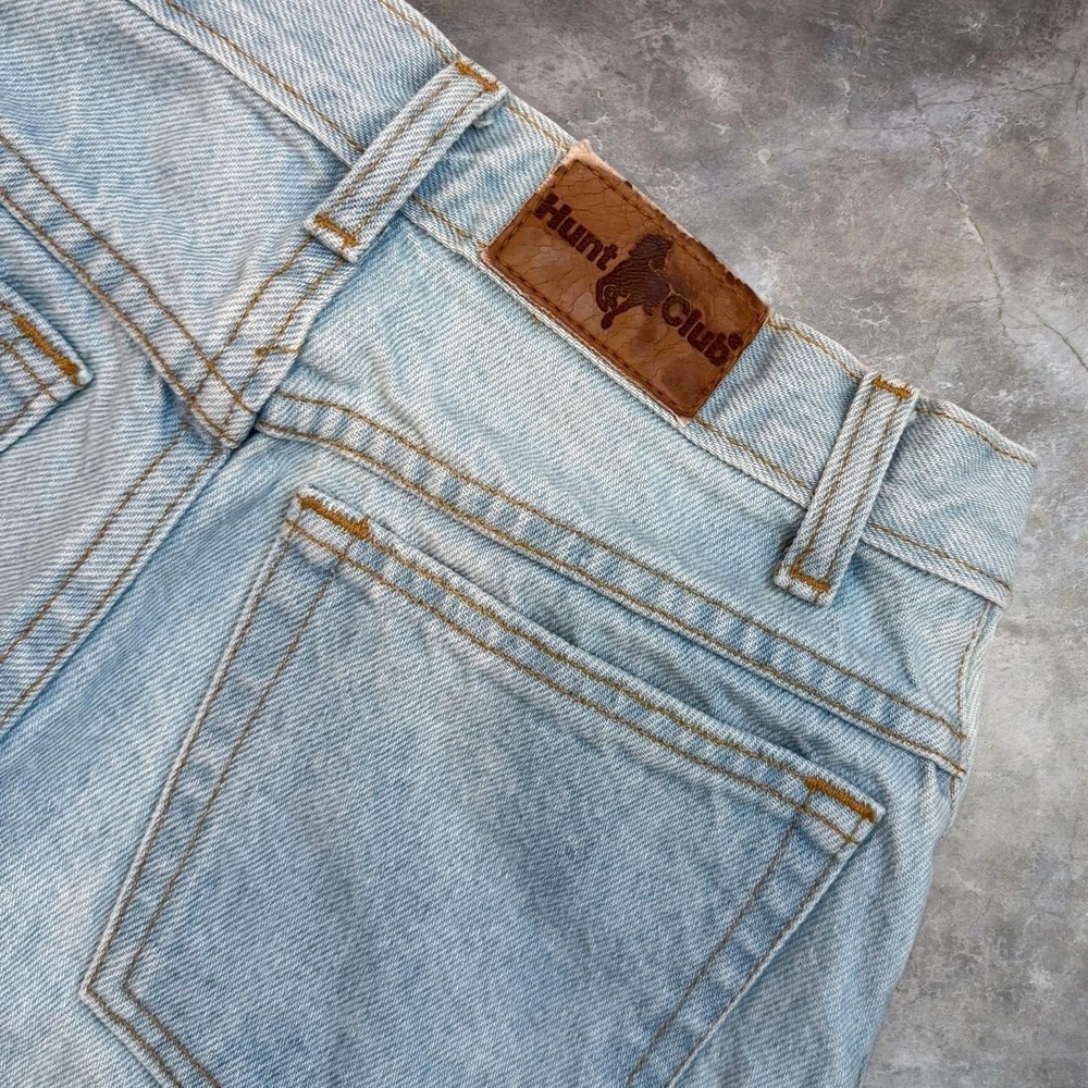 Vintage Hunt Club Jean Shorts Women's Size Petite 8 Light Wash Jorts 90s VTG - Picture 3 of 4